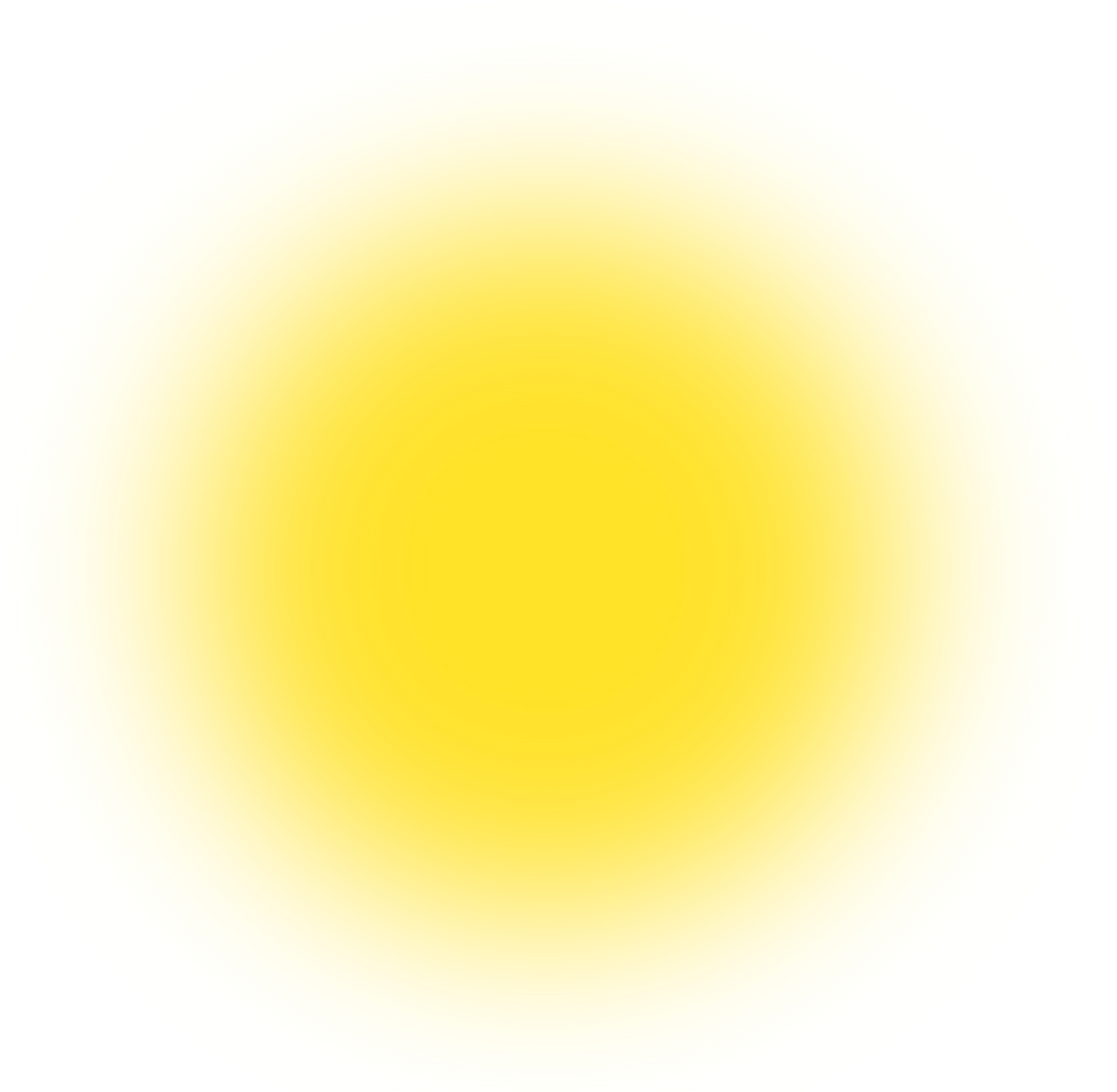 Yellow blur circle